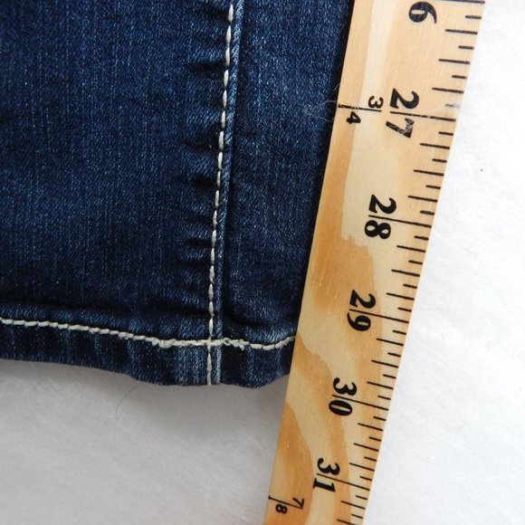 Earl Jeans Womens Mid Rise Boot Cut Jeans Medium Embroidered Pockets Size 8 - Picture 9 of 12